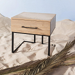 Тумба прикроватная с ящиком в стиле лофт Urban Style Space 2 варинант исполнения - 6 | Loft Concept в Екатеринбурге