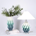 Настольная лампа с абажуром Green Wave варинант исполнения - 2 | Loft Concept в Екатеринбурге