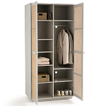 Шкаф с двумя дверцами из плетеного ротанга Tomio Wicker Furniture варинант исполнения - 4 | Loft Concept в Екатеринбурге