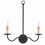 Бра настенное черное с 2-мя лампами Candle Sleeves варинант исполнения - 3 | Loft Concept в Екатеринбурге