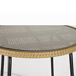 Барный столик с круглой плетеной столешницей Wicker Table Top варинант исполнения - 5 | Loft Concept в Екатеринбурге