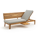 Садовый диван-трансофрмер Kate серый варинант исполнения - 7 | Loft Concept в Екатеринбурге