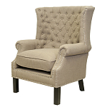 Кресло Charlie Armchair brown flax варинант исполнения - 3 | Loft Concept в Екатеринбурге