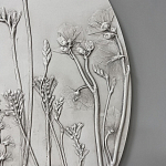 Панно Серые цветы варинант исполнения - 2 | Loft Concept в Екатеринбурге