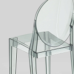 Прозрачный стул с серым оттенком LOUIS GHOST CHAIR варинант исполнения - 6 | Loft Concept в Екатеринбурге