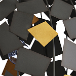 Люстра в форме сферы с декором из металлических квадратов Path to the Stars варинант исполнения - 1 | Loft Concept в Екатеринбурге