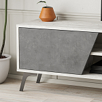 ТВ-тумба с 3-мя дверцами и полками Grey Albe TV Stand варинант исполнения - 5 | Loft Concept в Екатеринбурге