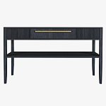 Дизайнерская Консоль с полкой и ящиком Primo Черный дуб варинант исполнения - 7 | Loft Concept в Екатеринбурге