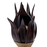 Настольная лампа черная INDONESIAN LAMPS 1 варинант исполнения - 2 | Loft Concept в Екатеринбурге