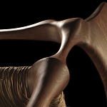 Стул из Ореха с плетеным сидением Kronos Dining Chair Brown варинант исполнения - 2 | Loft Concept в Екатеринбурге