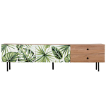 Длинная ТВ-тумба с принтом на ящиках Elise TV Stand варинант исполнения - 2 | Loft Concept в Екатеринбурге