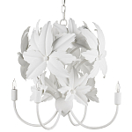 Люстра белая в виде цветков шиповника White Rosehip Flower варинант исполнения - 2 | Loft Concept в Екатеринбурге