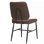 Стул с темно-коричневой обивкой из экокожи Benderson варинант исполнения - 3 | Loft Concept в Екатеринбурге