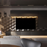 Гипсовая 3D панель с принтографией PM-107 варинант исполнения - 1 | Loft Concept в Екатеринбурге