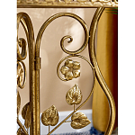 Столик приставной золотистый с орнаментом на столешнице Tanzania варинант исполнения - 6 | Loft Concept в Екатеринбурге