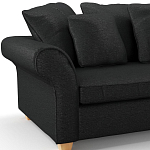 Мебельная ткань Шенилл черный цвет 138 см T4-35 варинант исполнения - 7 | Loft Concept в Екатеринбурге