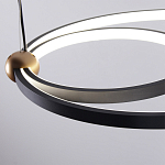 Люстра подвесная светодиодная черный металл Ring Horizontal варинант исполнения - 5 | Loft Concept в Екатеринбурге