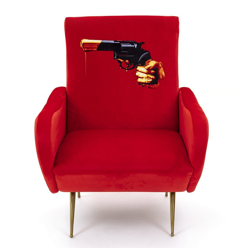 Кресло Seletti Armchair Revolver Красный в Екатеринбурге | Loft Concept 