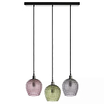 Подвесной светильник каскадный с 3-мя рельефными плафонами Cascade with Relief Lampshades варинант исполнения - 1 | Loft Concept в Екатеринбурге