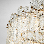 Круглая люстра с декором из рельефного стекла Cassian Relief Glass Chandelier 80 варинант исполнения - 4 | Loft Concept в Екатеринбурге