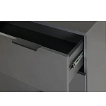 Комод цвета графит с 3-мя ящиками Strict Lines  варинант исполнения - 6 | Loft Concept в Екатеринбурге