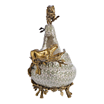 Чаша для фруктов из фарфора бронзовыми фигурками леопардов Eden Garden варинант исполнения - 4 | Loft Concept в Екатеринбурге