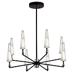 Люстра с прозрачными плафонами из стекла Umbrella варинант исполнения - 2 | Loft Concept в Екатеринбурге