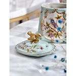 Шкатулка голубого цвета с рисунком и состаренным эффектом Eden Garden варинант исполнения - 8 | Loft Concept в Екатеринбурге