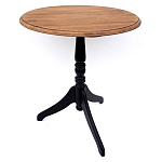 Стол кофейный круглый из массива березы в стиле прованс Vintage варинант исполнения - 2 | Loft Concept в Екатеринбурге