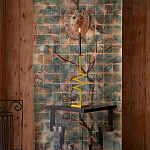 Обои ручная роспись Braganza Standard colourway on dyed paper варинант исполнения - 3 | Loft Concept в Екатеринбурге