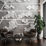 Гипсовая 3D Панель M-47 варинант исполнения - 2 | Loft Concept в Екатеринбурге