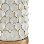 Настольная лампа покрытая лепестками белых цветов Fancy Calla Lily варинант исполнения - 1 | Loft Concept в Екатеринбурге