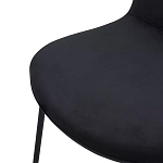 Стул черный с обивкой из велюра Black Archie Chair варинант исполнения - 5 | Loft Concept в Екатеринбурге
