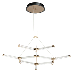 Люстра с геометрической конструкцией из вытянутых цилиндрических плафонов Hex Scaffold  варинант исполнения - 2 | Loft Concept в Екатеринбурге