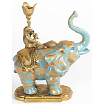 Фарфоровый подсвечник Слон с эмоцией Fluens варинант исполнения - 2 | Loft Concept в Екатеринбурге