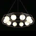 Люстра подвесная круглая с белыми плафонами Martin варинант исполнения - 1 | Loft Concept в Екатеринбурге