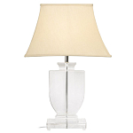 Настольная лампа хрустальная с бежевым абажуром Perfect варинант исполнения - 1 | Loft Concept в Екатеринбурге