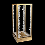 Настольная лампа прямоугольная с декоративными элементами в виде кристаллов Smooth Shine варинант исполнения - 2 | Loft Concept в Екатеринбурге