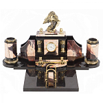 Настольный письменный набор из яшмы с декором в виде орла Manager Organizer варинант исполнения - 1 | Loft Concept в Екатеринбурге