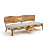 Садовый диван-трансофрмер Kate серый варинант исполнения - 6 | Loft Concept в Екатеринбурге