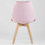 Стул с мягким велюровым сиденьем Arvika Pink варинант исполнения - 4 | Loft Concept в Екатеринбурге