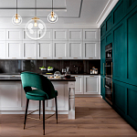 Подвесной светильник со стеклянным прозрачным плафоном в форме шара и золотыми металлическим акцентами 30 ClassiCon варинант исполнения - 6 | Loft Concept в Екатеринбурге