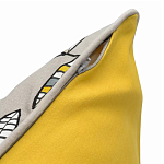 Чехол на подушку с рисунком и вышивкой Aurora Allure Sprout варинант исполнения - 4 | Loft Concept в Екатеринбурге