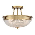 Потолочный светильник со стеклянным плафоном в виде купола Quoizel варинант исполнения - 11 | Loft Concept в Екатеринбурге