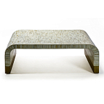 Стол журнальный Белый  BONE INLAY SIDE TABLE-Cream варинант исполнения - 2 | Loft Concept в Екатеринбурге