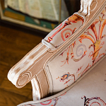 Кресло из массива бука серое с растительным орнаментом Raffael Floral Grey Armchair варинант исполнения - 5 | Loft Concept в Екатеринбурге