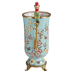 Ваза с двумя птичками из фарфора с бронзовыми элементами Garden of Eden варинант исполнения - 3 | Loft Concept в Екатеринбурге