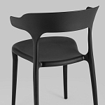 Черный стул из прочного PP-пластика JORIS варинант исполнения - 5 | Loft Concept в Екатеринбурге