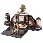 Настольный письменный набор из яшмы с декором в виде орла Manager Organizer варинант исполнения - 2 | Loft Concept в Екатеринбурге