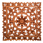 Панно из дерева квадратное Panel With Trees варинант исполнения - 1 | Loft Concept в Екатеринбурге